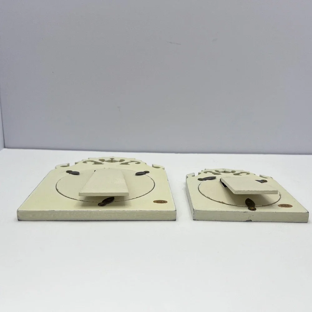 Vintage Ornate Cream Picture Frame Set of 2 Scrollwork Victorian Regency‎ Shabby